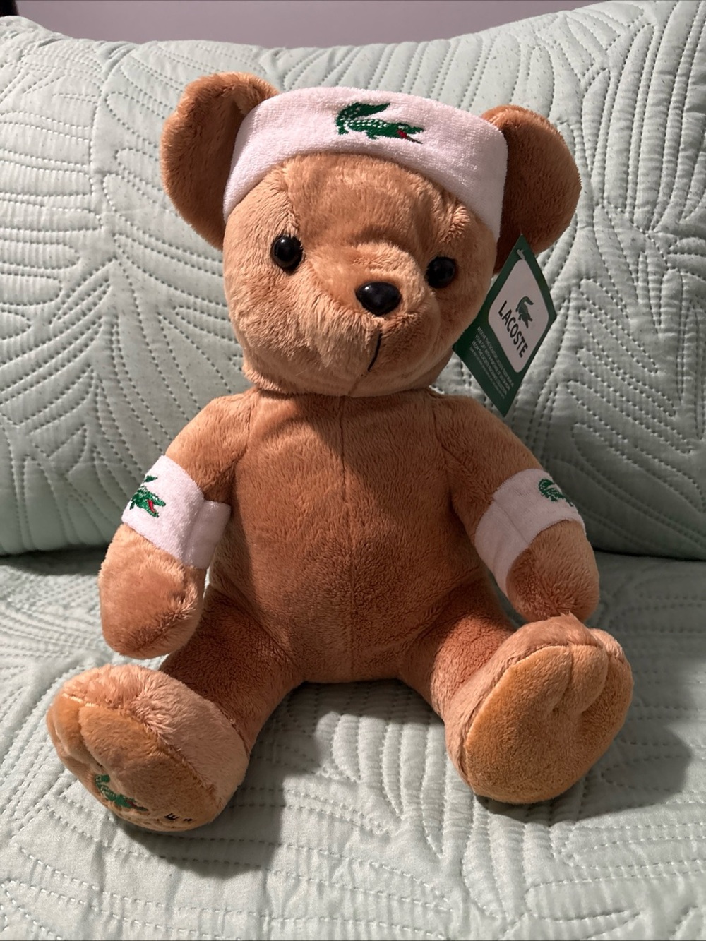 Lacoste Parfums Plush Teddy Bear 12” Stuffed Animal Alligator Original Tags